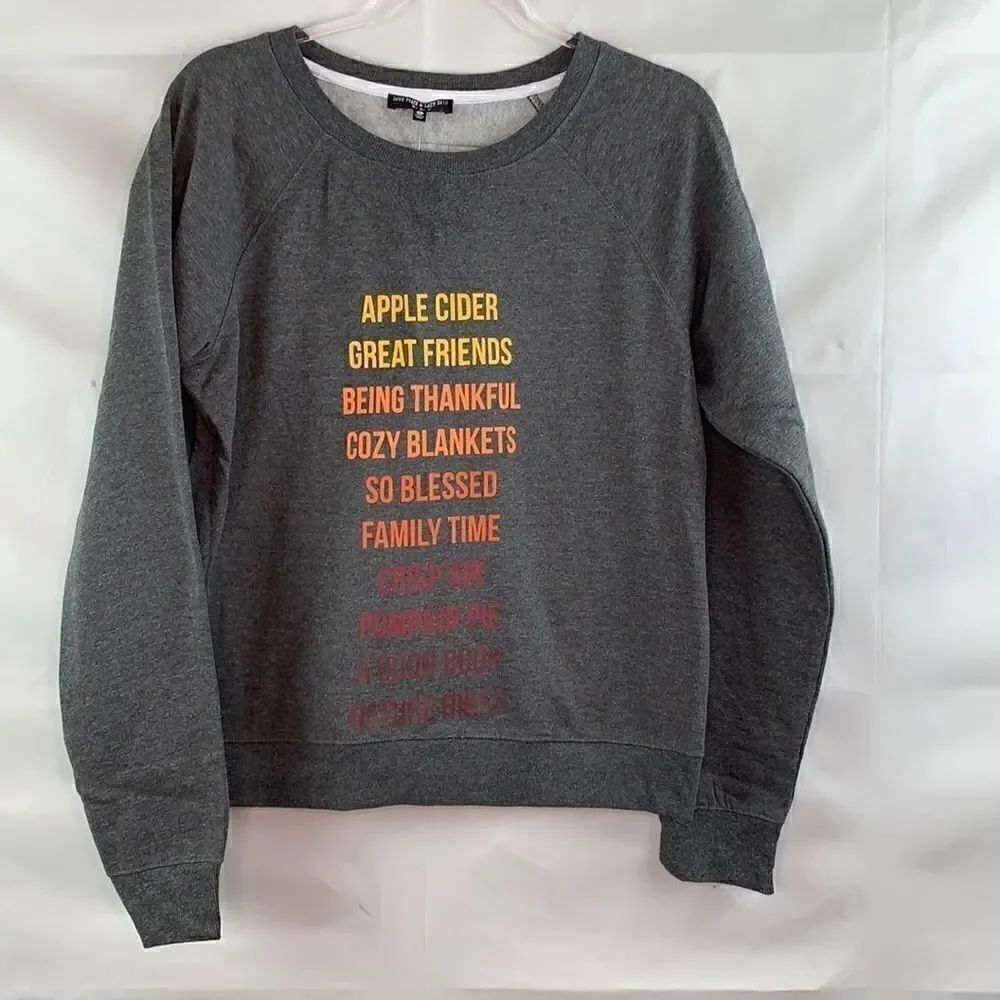 Love, Peace & Lazy Days gray crewneck sweatshirt